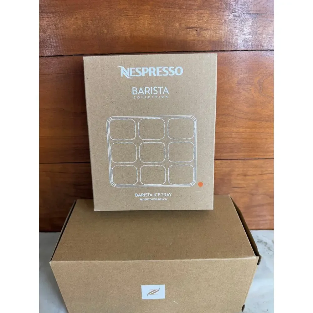Nespresso Stoneware creamer Sugar Set & Barista Ice Tray